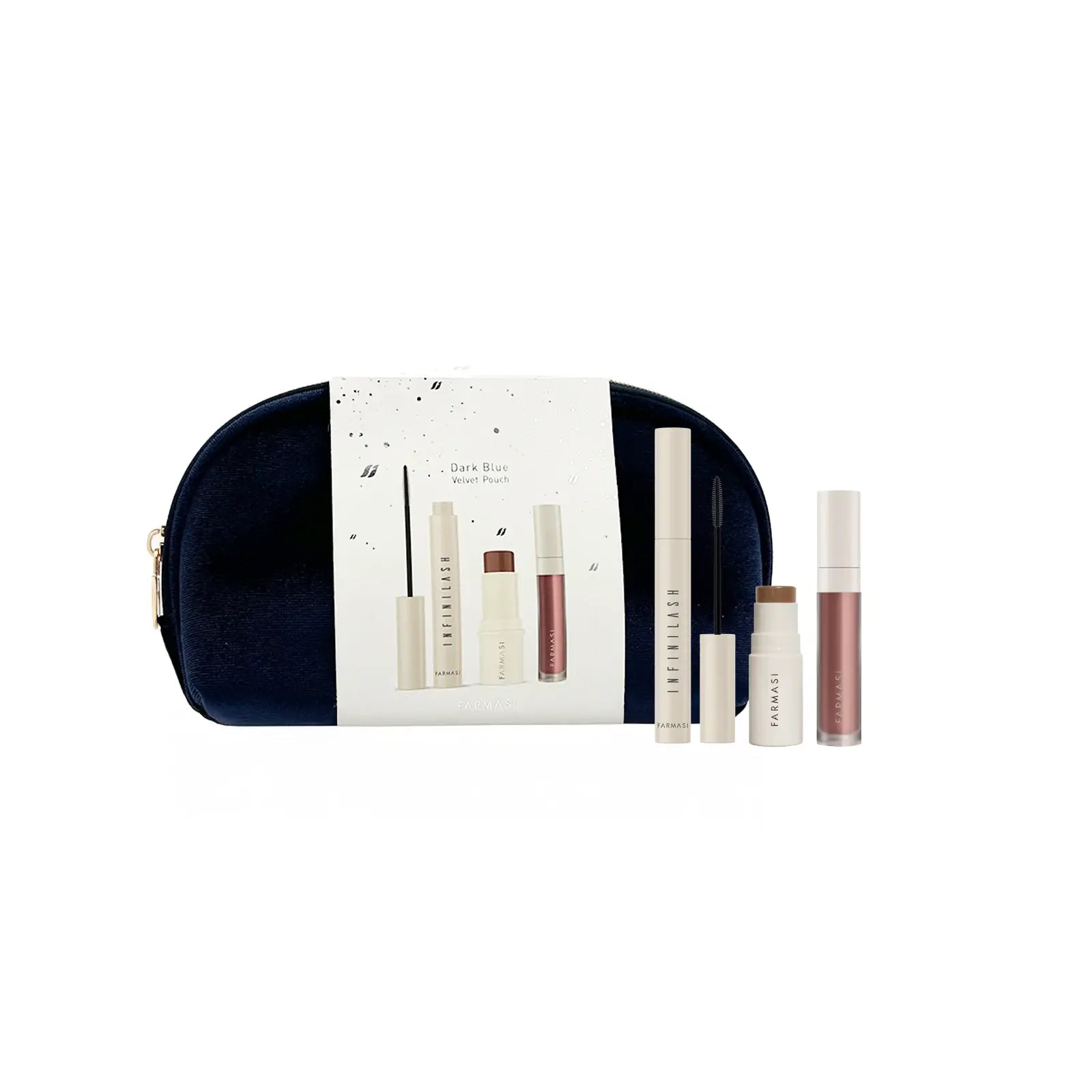 Blauwe fluwelen kerstmake-upset