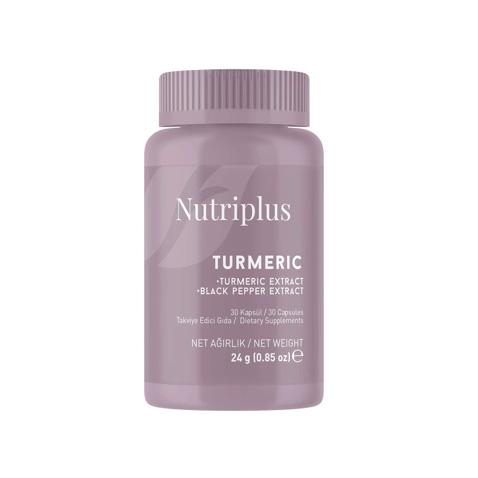 Nutriplus Turmeric 24g 30 capsules