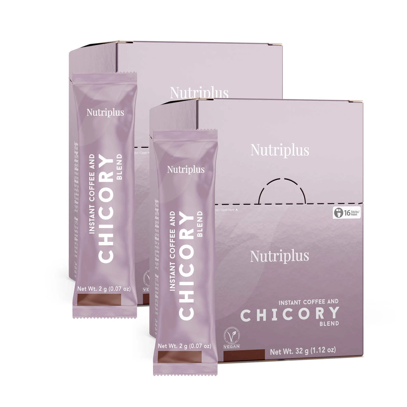 2x Nutriplus - Instant cichoreikoffie (16x 2g)